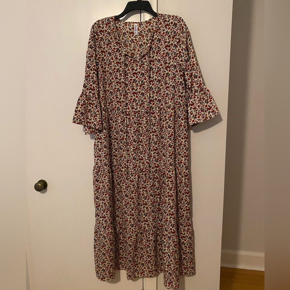 Floral Print Maxi Dress